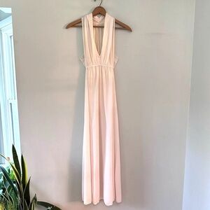 Van Raalte Vintage Sheer Blush Pink Empire Waist Nightgown Size Medium